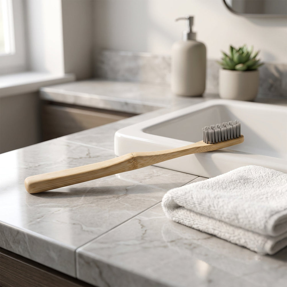 Soft Bamboo Toothbrush Biodegradable Wooden Toothbrush With Soft Bristles (1 Pc)