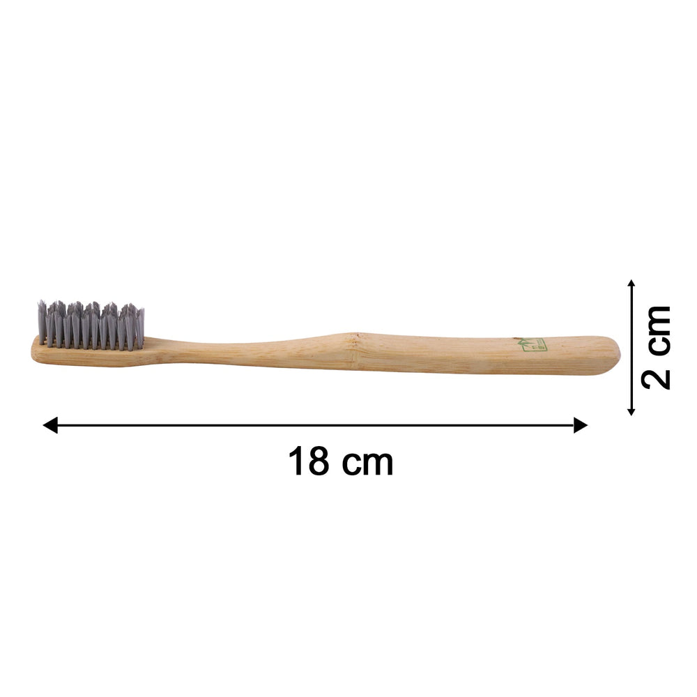 Soft Bamboo Toothbrush Biodegradable Wooden Toothbrush With Soft Bristles (1 Pc)