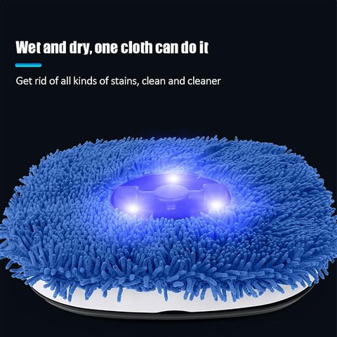 VYRO-7 smart floor cleaning robot with USB recharge, featuring dry and wet mopping functions on a tiled floor.