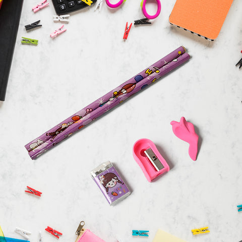 Kids Stationery Set - 7-In-1 School Kit For Girls & Boys