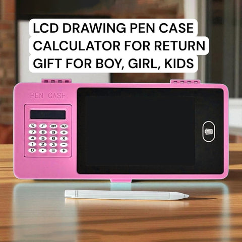 VYRO-7 LCD writing tablet pencil case with integrated study organizer, featuring a sleek design and multiple storage compartments.