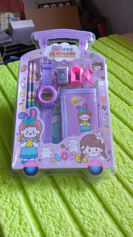 Kids Stationery Set - 7-In-1 School Kit For Girls & Boys